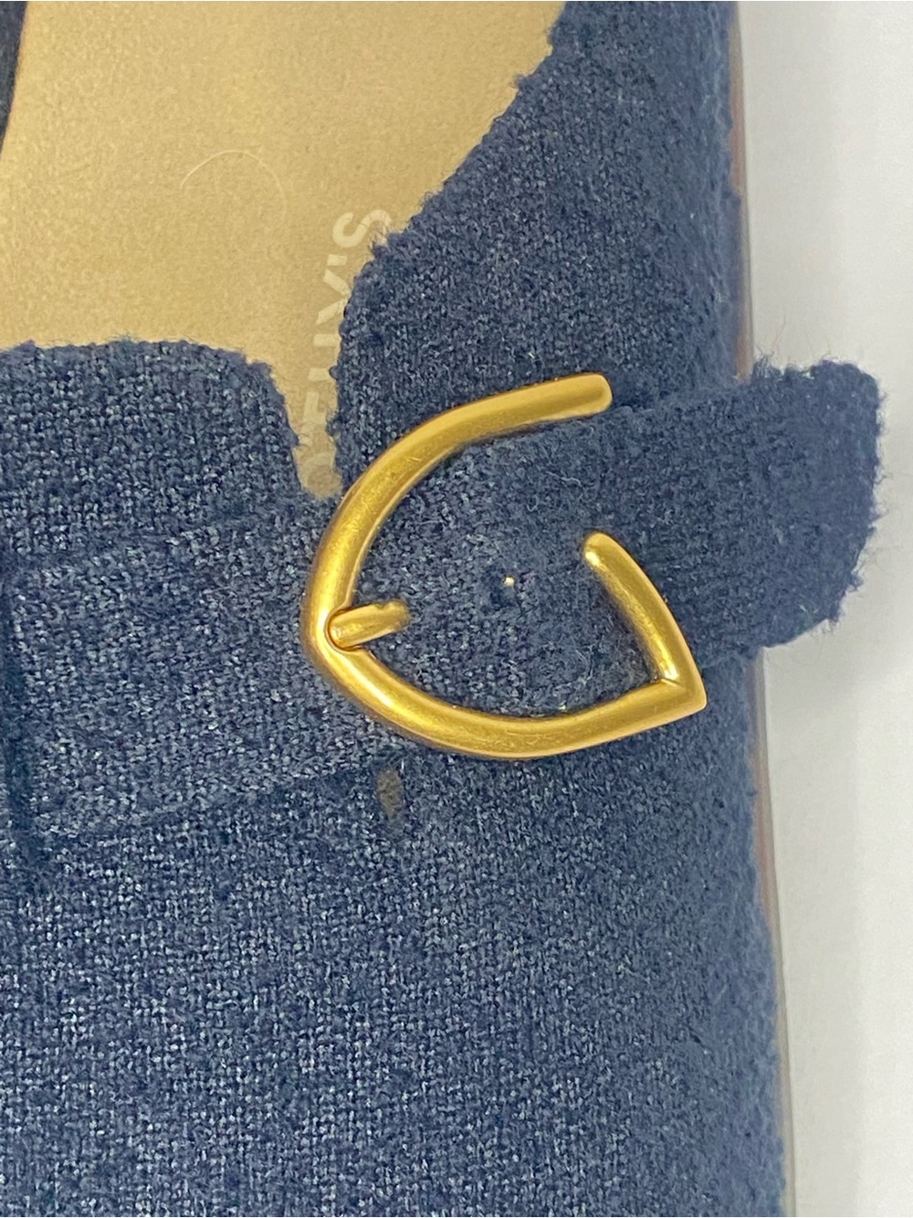 Rothy’s The Buckle Clog Soft Black Bouclé Gold Buckle W11 M10 - Picture 6 of 13